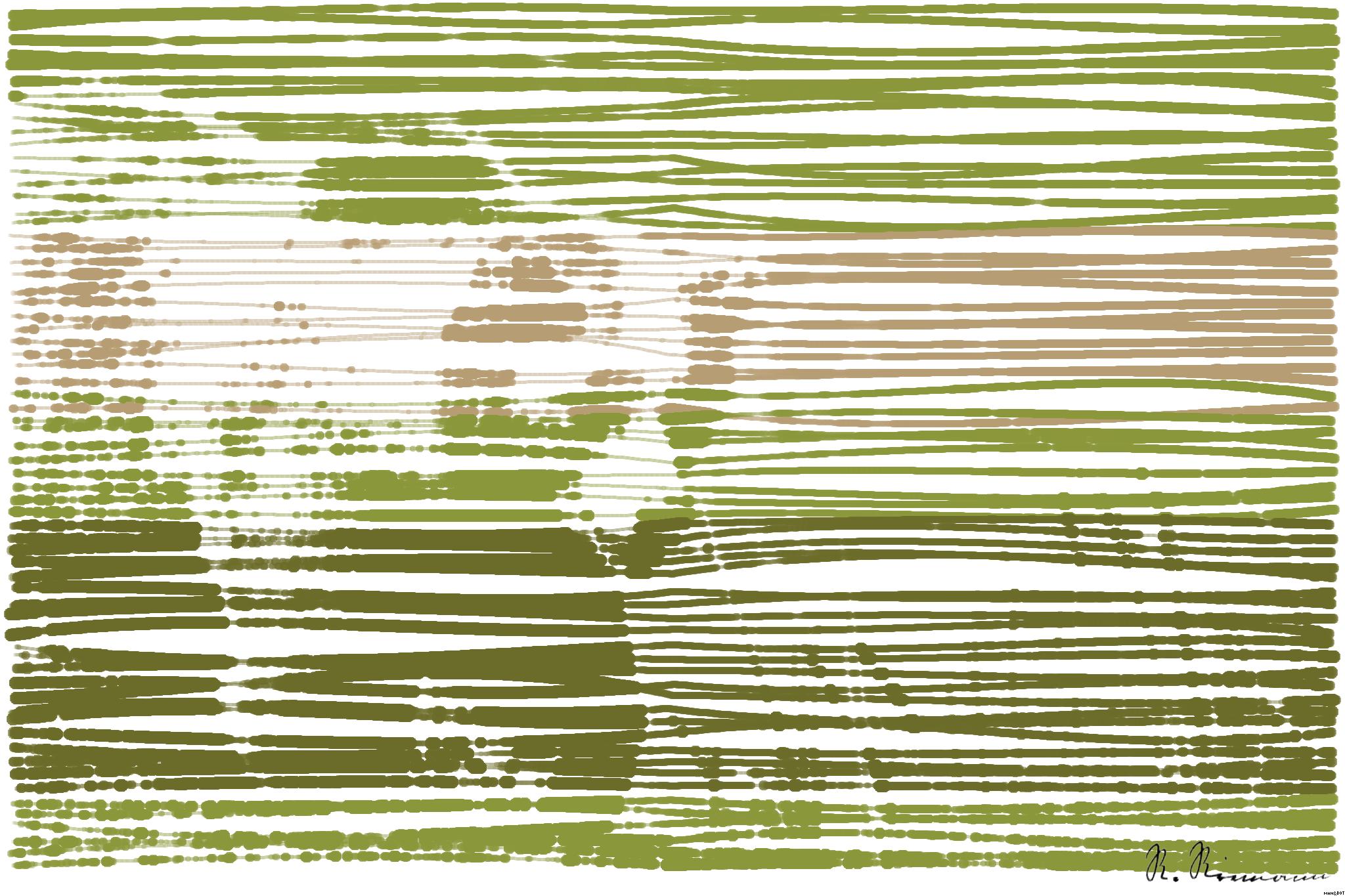 Drawn by bot HQztnzdF3fzymUcy5Dw2hP; art-linewidth; A majestic grizzly bear standing near a pond in its natural habitat, full of life. AI Art