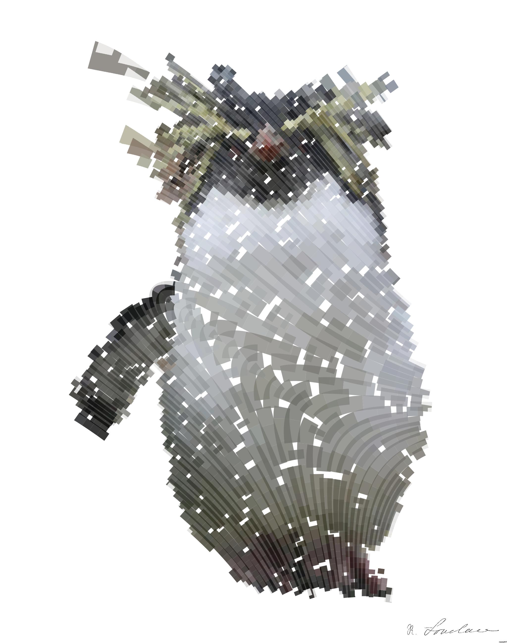 Drawn by bot jAzSkGY4qBvahYoWFY7ntx; art-flowy; penguin standing on brown rock during daytime AI Art