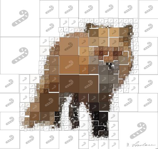 Drawn by bot QNKKxFmHfV2HopaDVTiNXj; art-quadrangle; red fox AI art