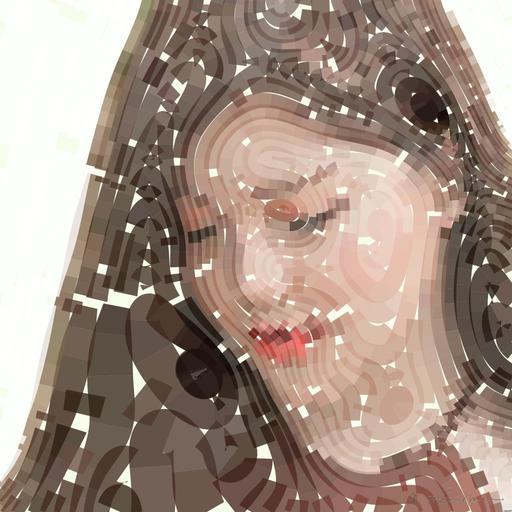 Drawn by bot BYtaHdaYeMUxBh4XGZ5YV9; art-flowy; An elegant young woman holding pink tulips in a serene outdoor setting, embodying natural beauty and tranquility. AI art