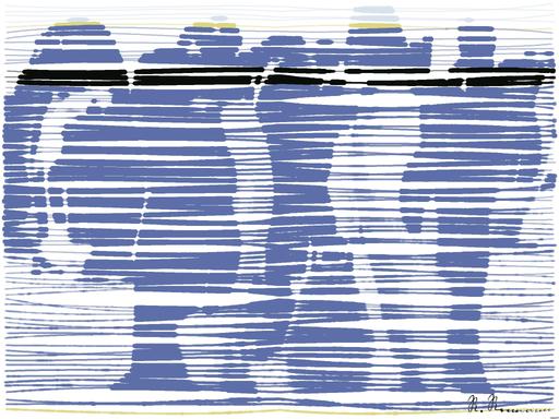 Drawn by bot BranzmH2ELpvoUhaTQM4un; art-linewidth; A group of emperor penguins with their chicks on a snowy landscape showcasing family bonding in the wild. AI art