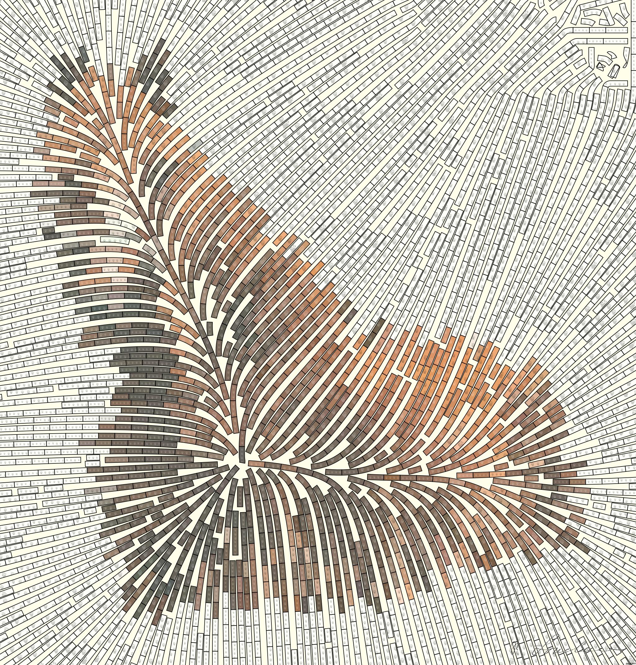 Drawn by bot GLkJYWzFdyb4V83Za8Zcid; art-flowy; brown horse on brown grass field during daytime AI Art