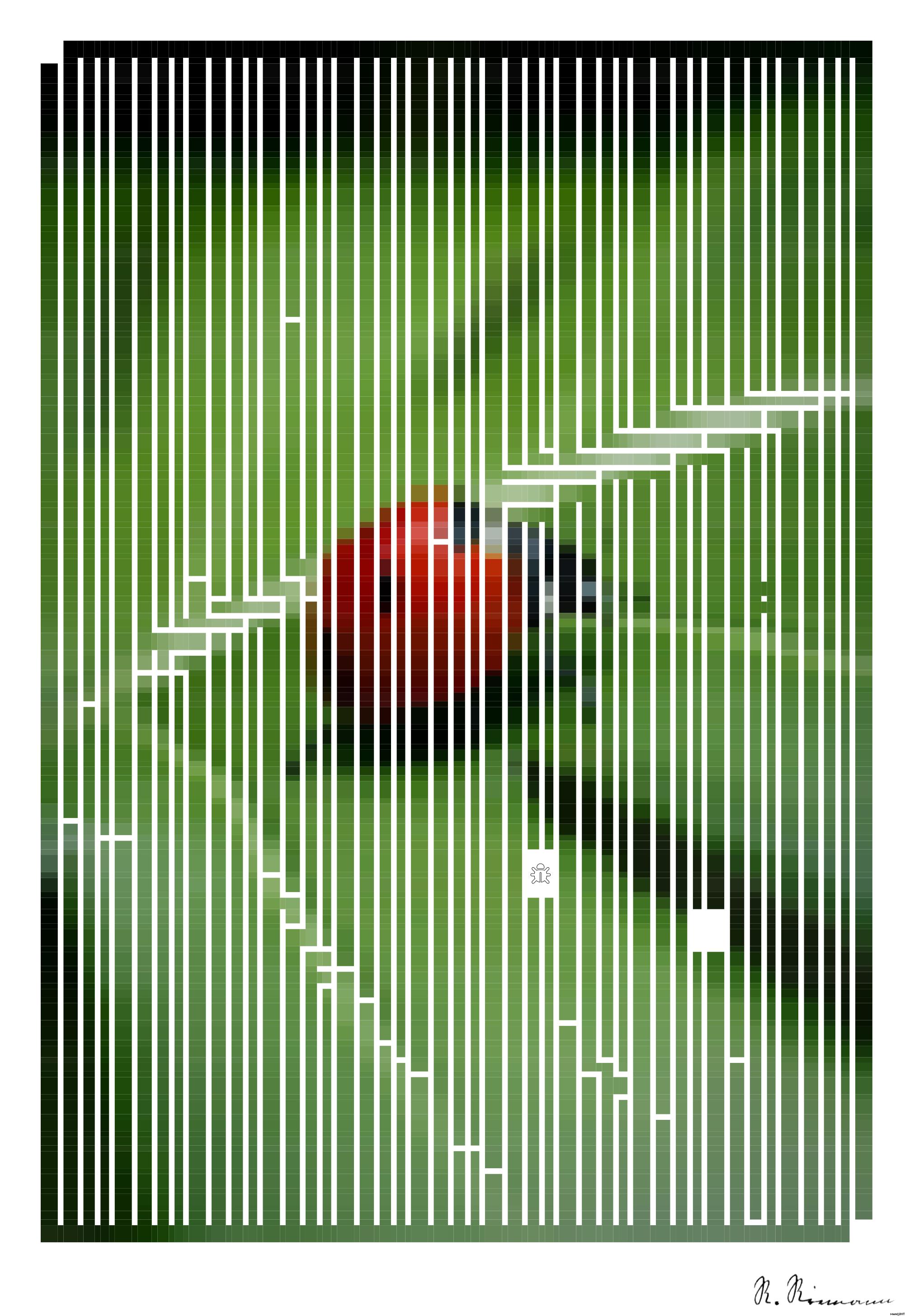 Drawn by bot HzAi7WH9ZDfWNeorV6DFjv; art-amaze; A lady bug sitting on top of a green leaf AI Art