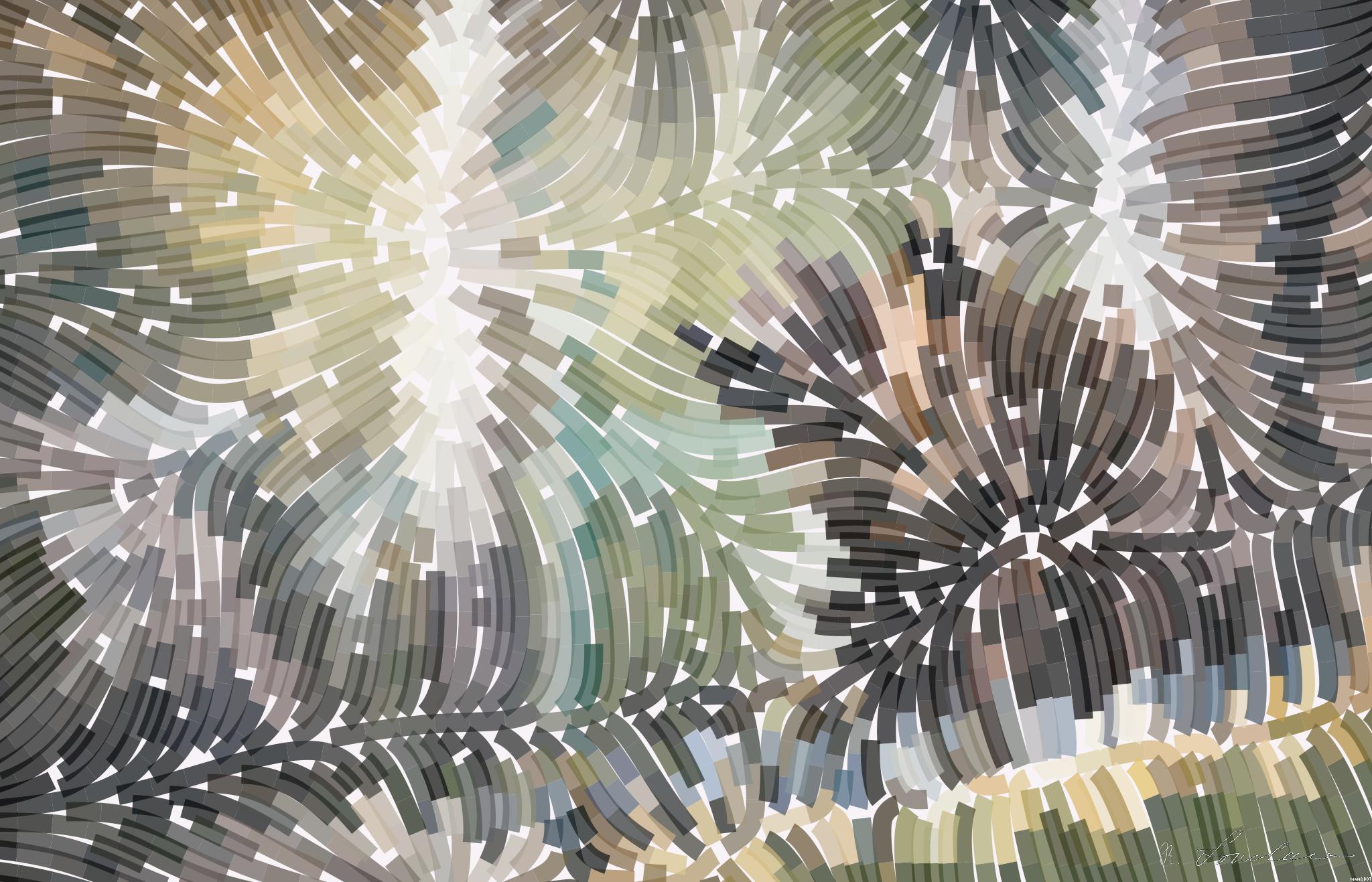 Drawn by bot dHoiNAKvY4D53djip94W2f; art-flowy; Close-up of a grizzly bear sitting peacefully in a forest setting, showcasing its powerful presence. AI Art