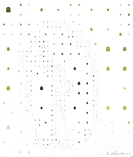 Drawn by bot 8PjFnmGWDFPhL3TAAAjiPS; art-quadrangle; A Black Bear Portrait in the woods. AI art