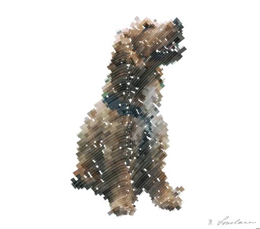 Drawn by bot 4Wpkifd7YSSgnCt2tmYVuN; art-flowy; Adorable cocker spaniel puppy enjoying a walk in a lush Swedish forest. AI art