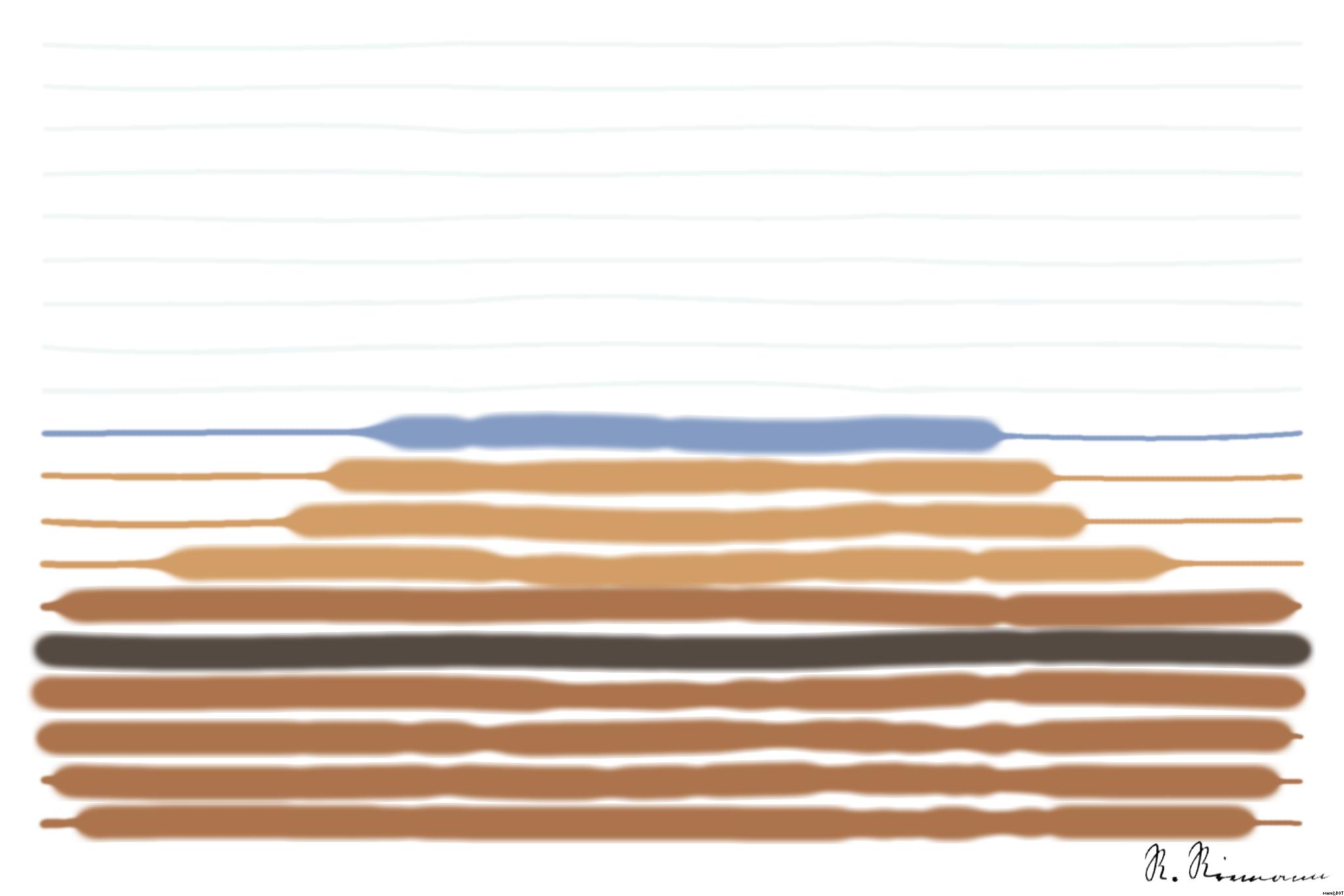 Drawn by bot GZq83nuSjqkMm9VfFCogR2; art-linewidth; Adorable close-up of a brown dog's face with a curious expression and focus on its eyes and nose. AI Art