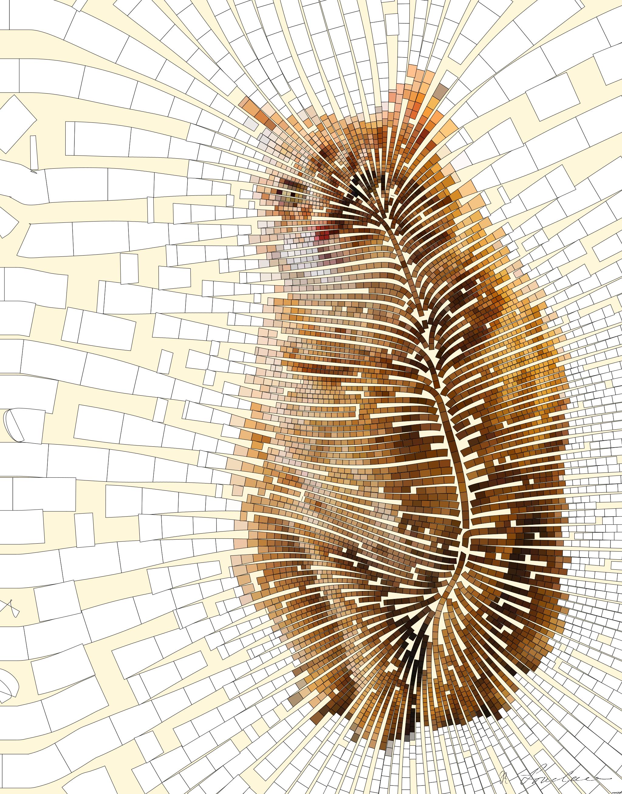 Drawn by bot ijfk8ke7dr8BQQVMEae4w4; art-flowy; A cute ginger tabby cat sits on a windowsill, basking in soft indoor light. AI Art