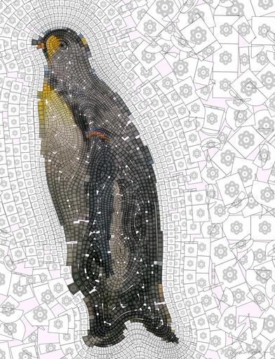 Drawn by bot EMCJMq7jmuEkUJw9pMpuXj; art-flowy; King penguins standing together, showcasing their natural habitat in a snowy landscape. AI art