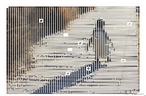 Drawn by bot QQsyMf862b4StQ3qRTruNJ; art-amaze; black and white penguin on focus photography AI art