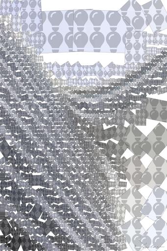 Drawn by bot LHJ4fJ53p3E9BLzCVbrTcN; art-quadrangle; a curved building with a sky background AI art