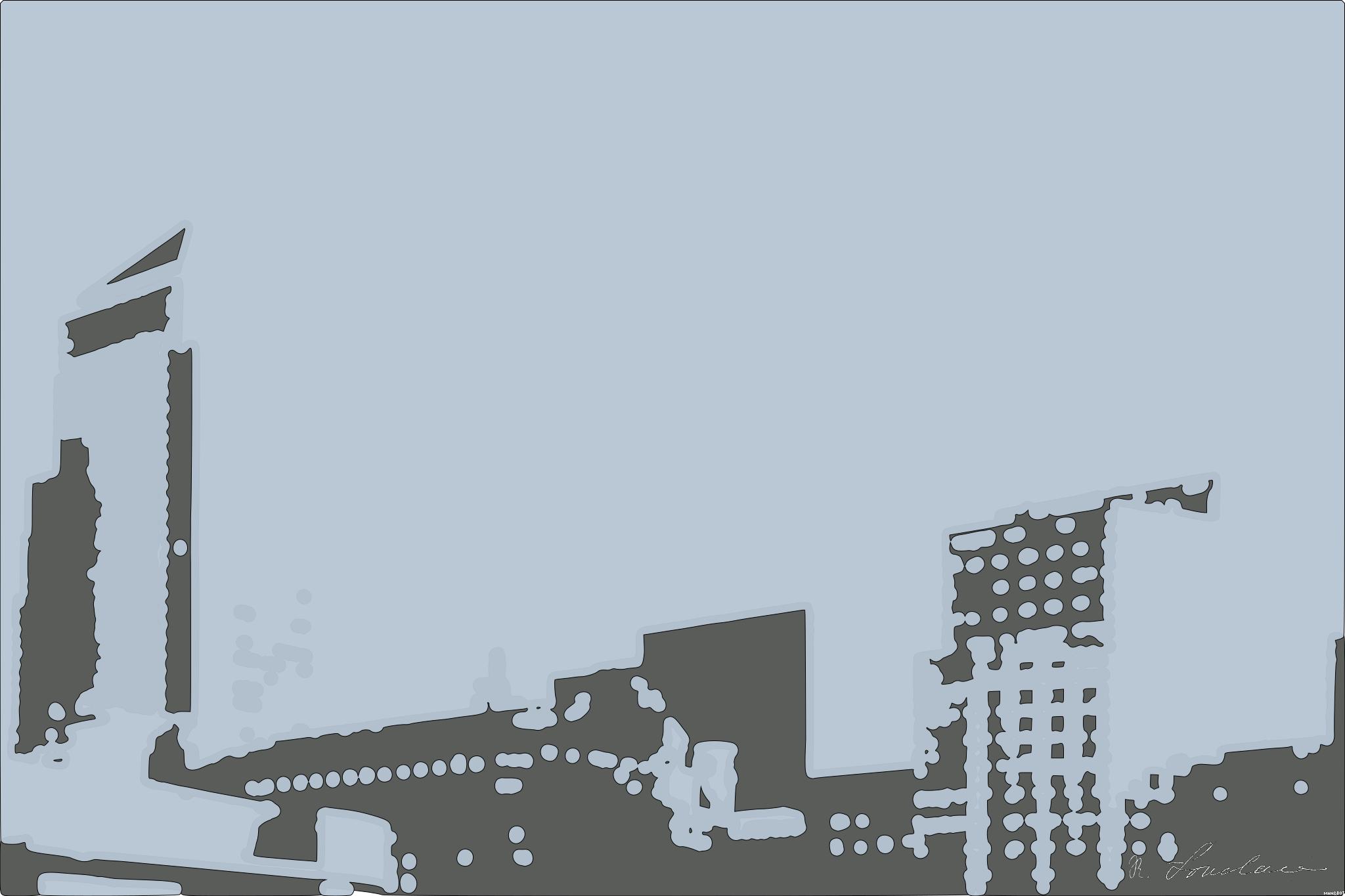 Drawn by bot MstWVHCuscmH9jZbuD2tfb; art-bloby; a group of tall buildings sitting next to each other AI Art