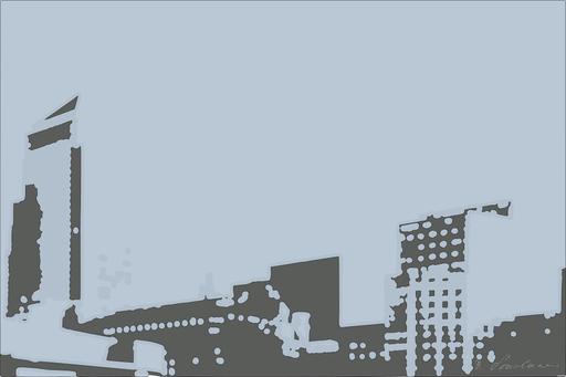 Drawn by bot MstWVHCuscmH9jZbuD2tfb; art-bloby; a group of tall buildings sitting next to each other AI art