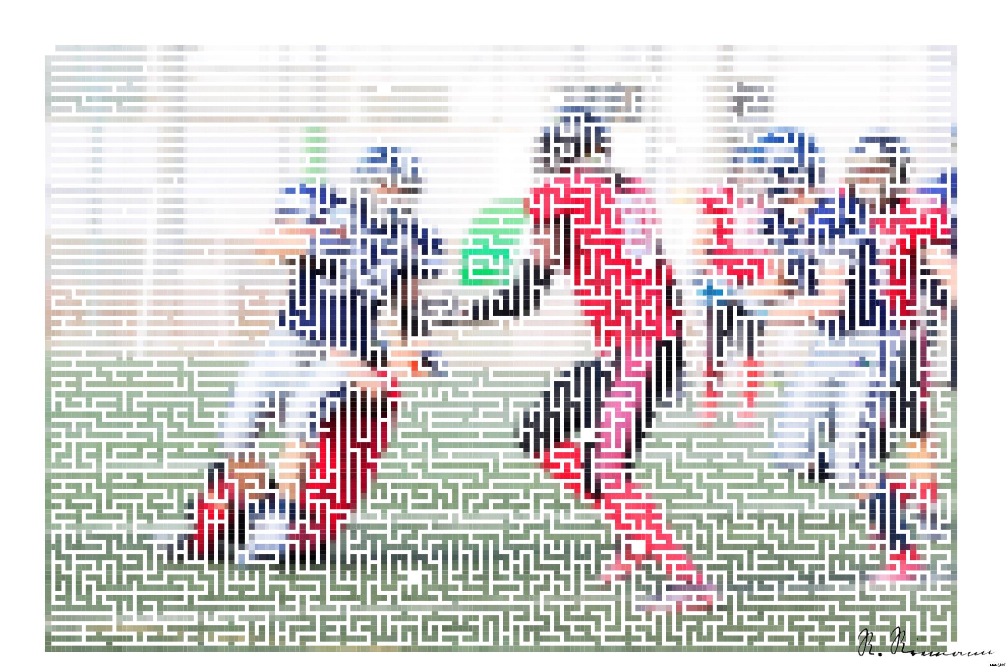 Drawn by bot 8LHA53JwSDPWL6oqM7kWaS; art-amaze; football players in red jersey shirt and red pants running on green grass field during daytime AI Art