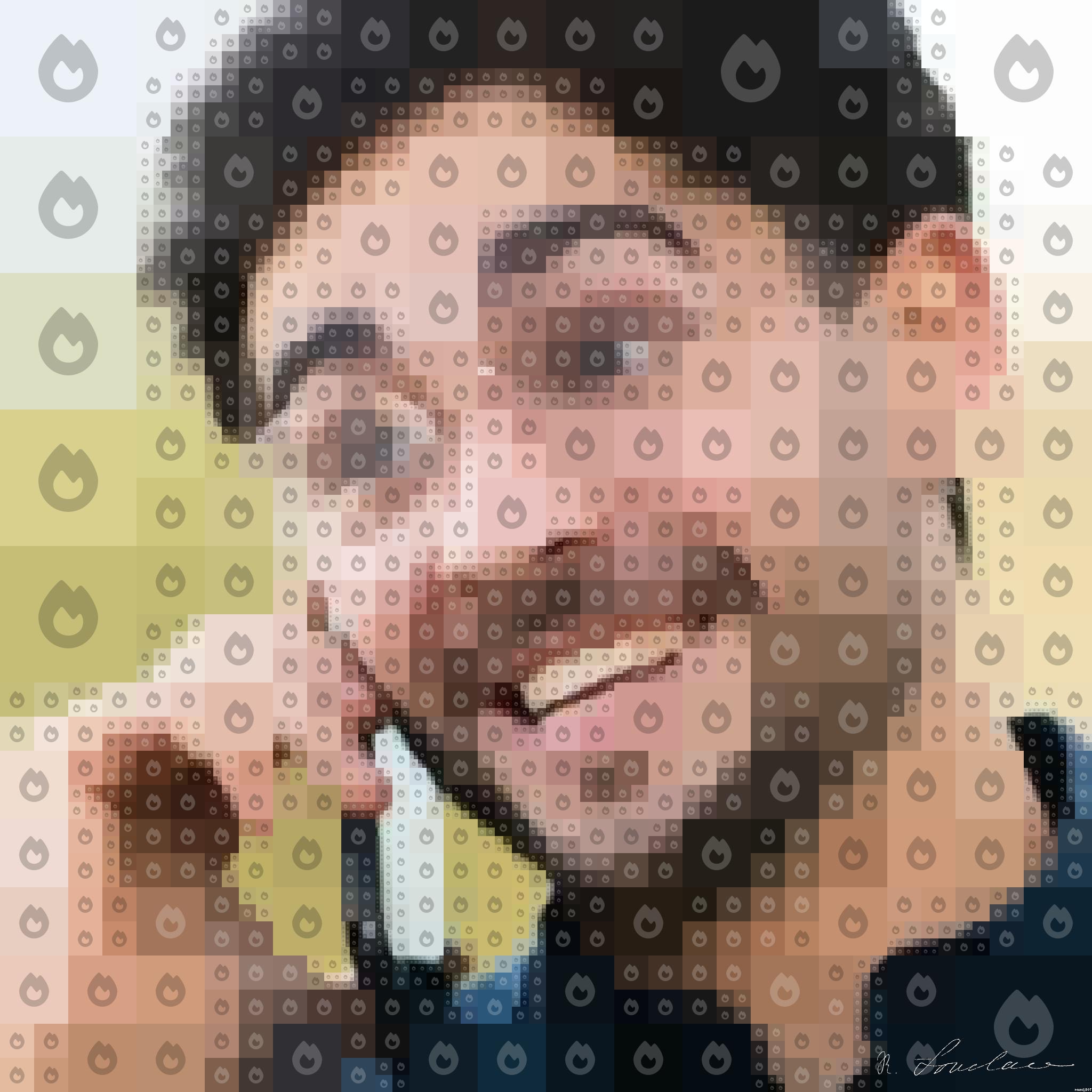 Drawn by bot 2MjKVhHRJ3MofQGhWC3sbC; art-quadrangle; Portrait of young man talking on the phone while sitting on bench outdoors. Urban concept. AI Art