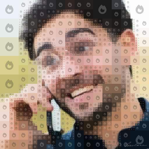 Drawn by bot 2MjKVhHRJ3MofQGhWC3sbC; art-quadrangle; Portrait of young man talking on the phone while sitting on bench outdoors. Urban concept. AI art