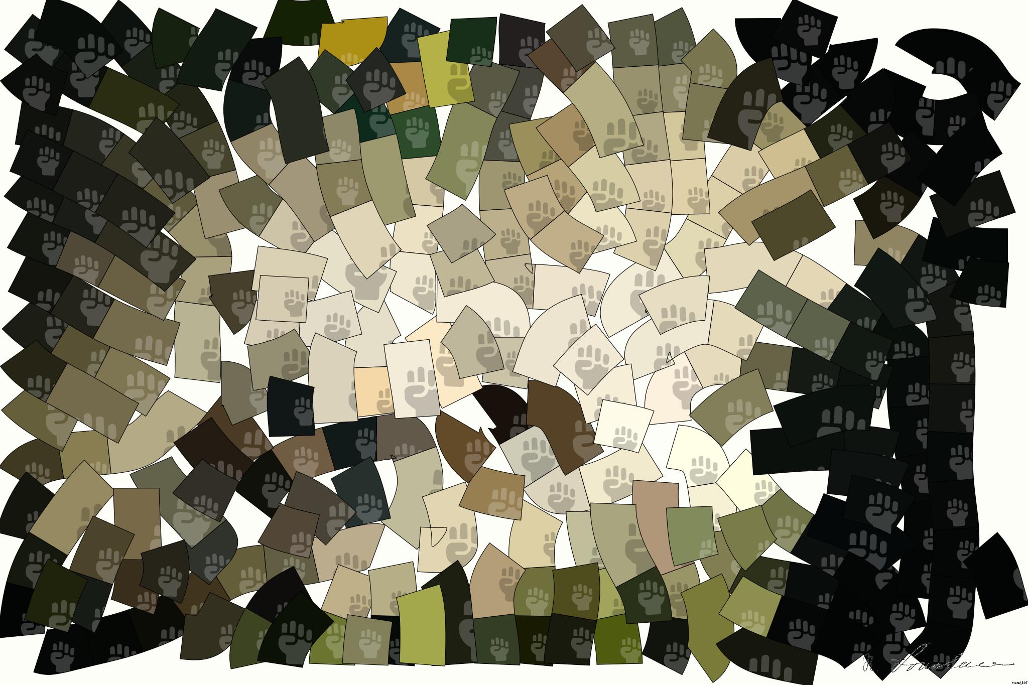 Drawn by bot RXBvhzFiWuubTiBLvx2c9G; art-flowy; a tiger walking through a forest on a foggy day AI Art