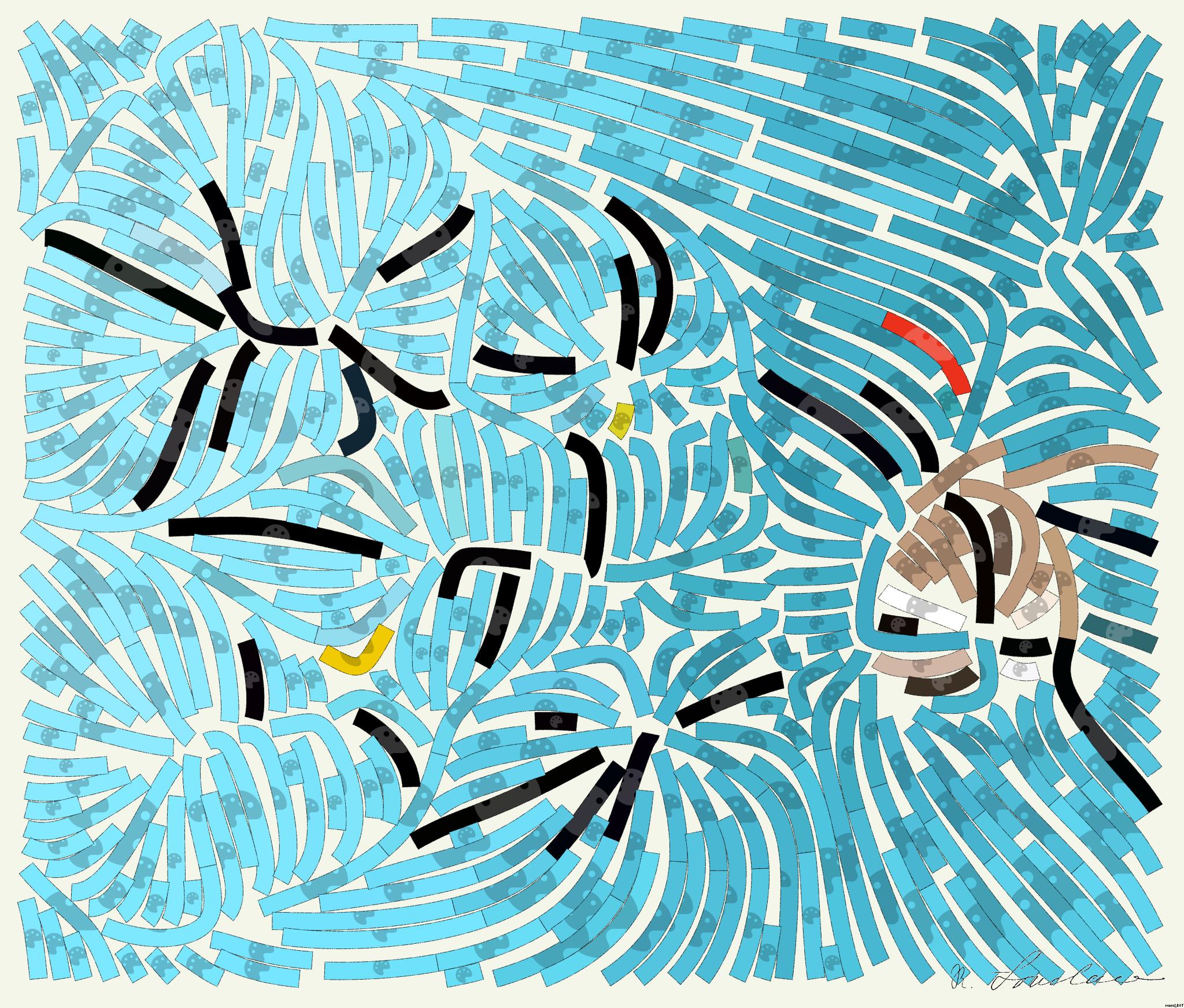 Drawn by bot YFzcQkYHkR48PXv8npXNHW; art-flowy; artwork for redditgetsdrawnbybot AI Art