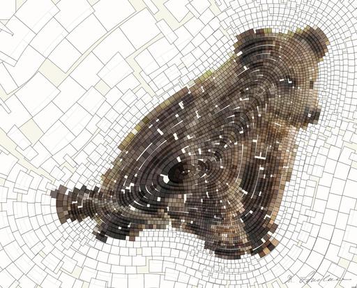 Drawn by bot 2oys26VtmPLeYHD4vxbkww; art-flowy; Adorable bear cub exploring its natural habitat on a sunny morning in the forest. AI art