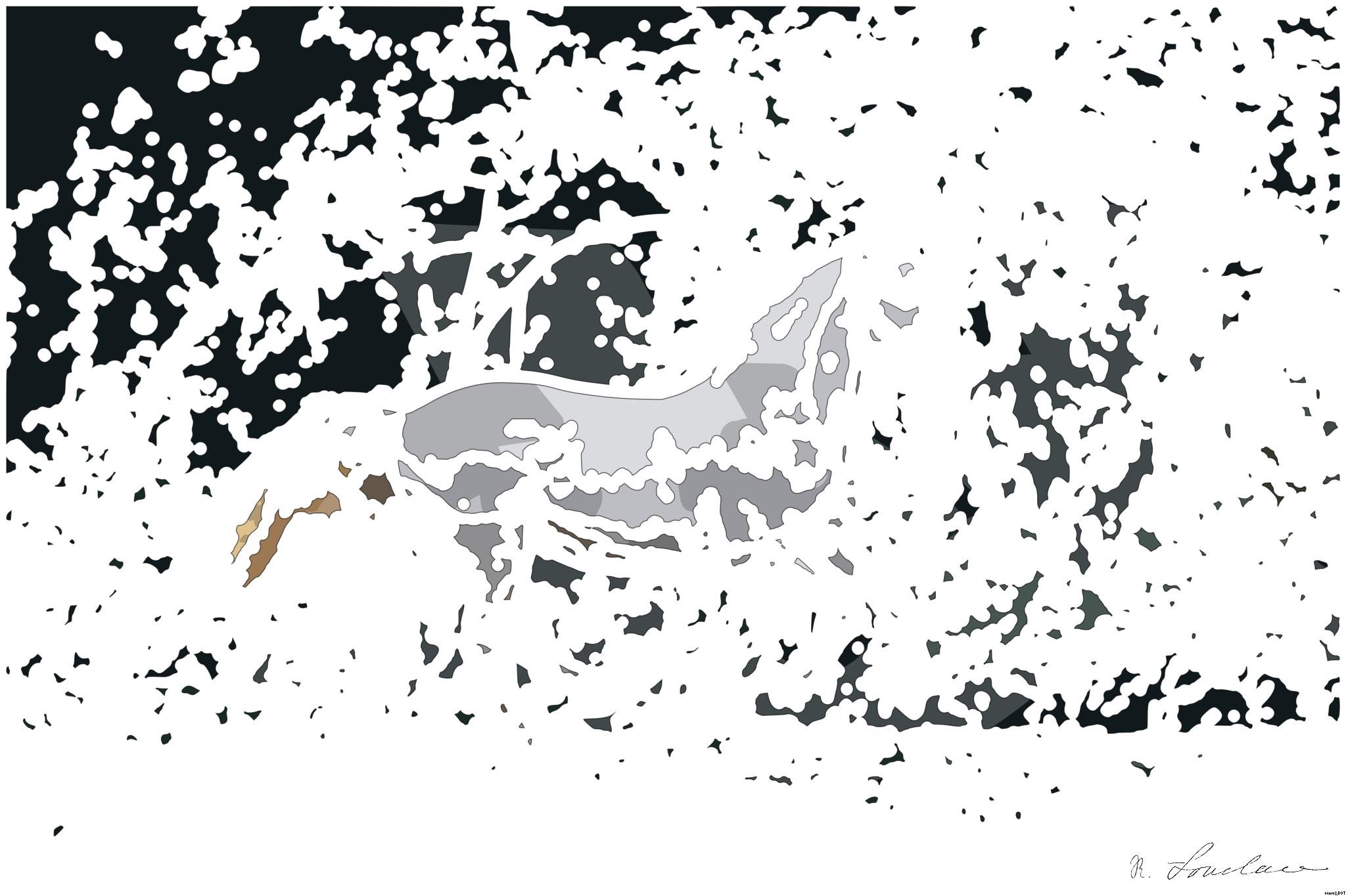 Drawn by bot nrzftCQXUMhkN94fDCDr3J; art-bloby; A majestic white horse gallops gracefully through a lush green landscape. AI Art