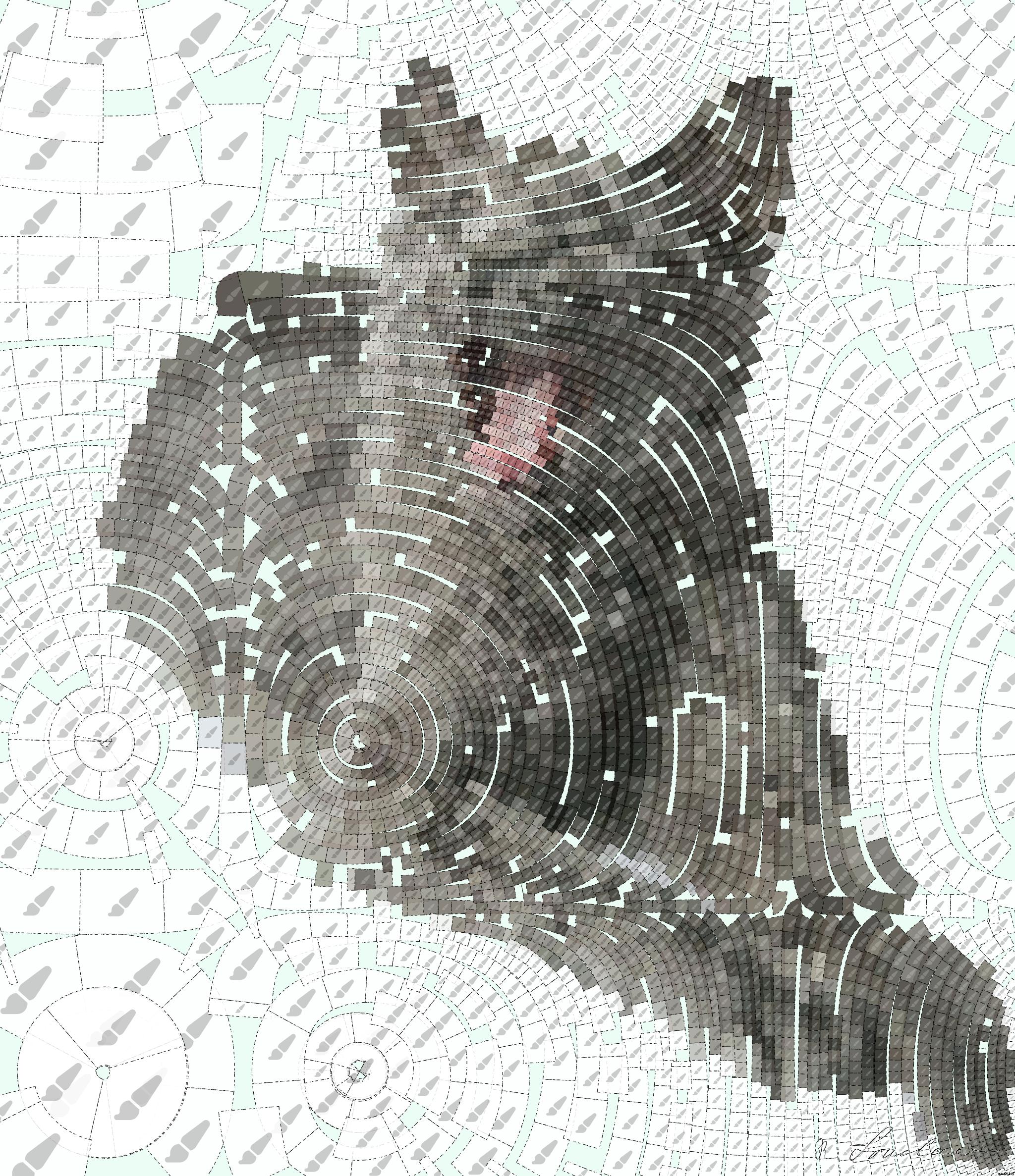 Drawn by bot JJRQVvkp5MhzCP77fjeJtA; art-flowy; brown cat on white snow AI Art