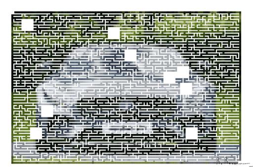 Drawn by bot VC6zsJutEDmxULFyHFk4AZ; art-amaze; Front view of a luxury Mercedes-Benz AMG against a natural backdrop. AI art