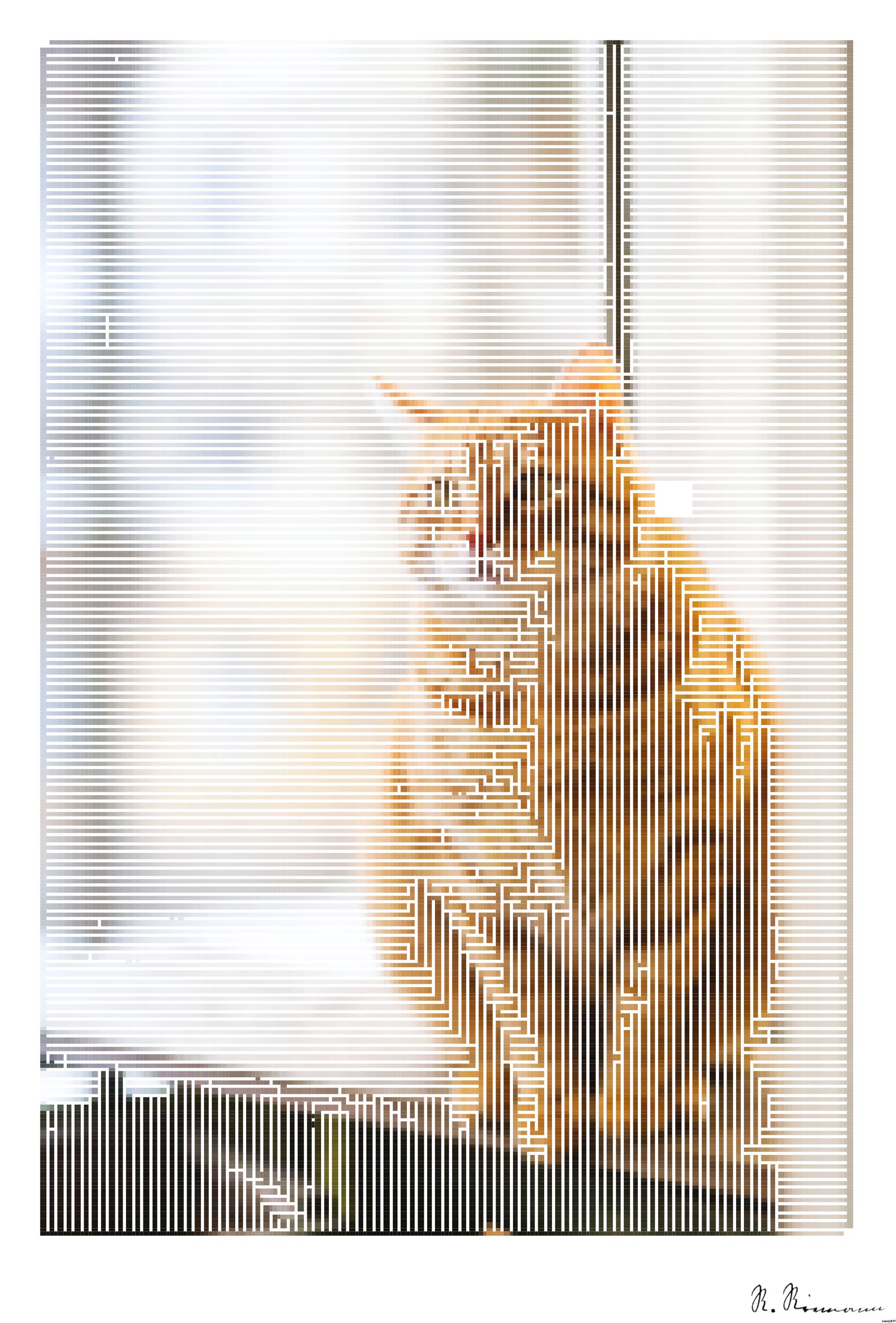 Drawn by bot kY4f2aqeVc5iHJjZSsY6dy; art-amaze; A cute ginger tabby cat sits on a windowsill, basking in soft indoor light. AI Art