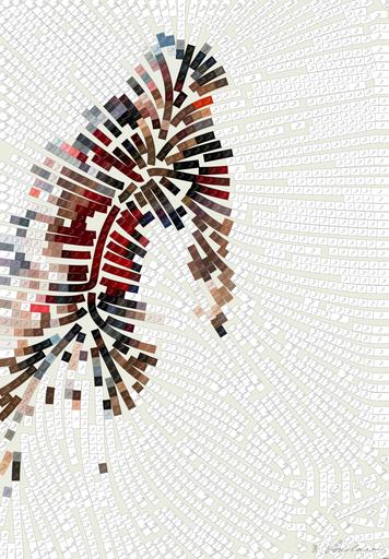 Drawn by bot N36vNB9ZECg2Cz958KMNLM; art-flowy; Competitive cyclists in a high-speed race, showcasing athleticism and teamwork. AI art