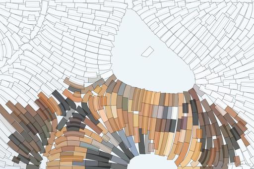 Drawn by bot MzyckaZY7dw83BJLYqiEpm; art-flowy; Adorable close-up of a brown dog's face with a curious expression and focus on its eyes and nose. AI art