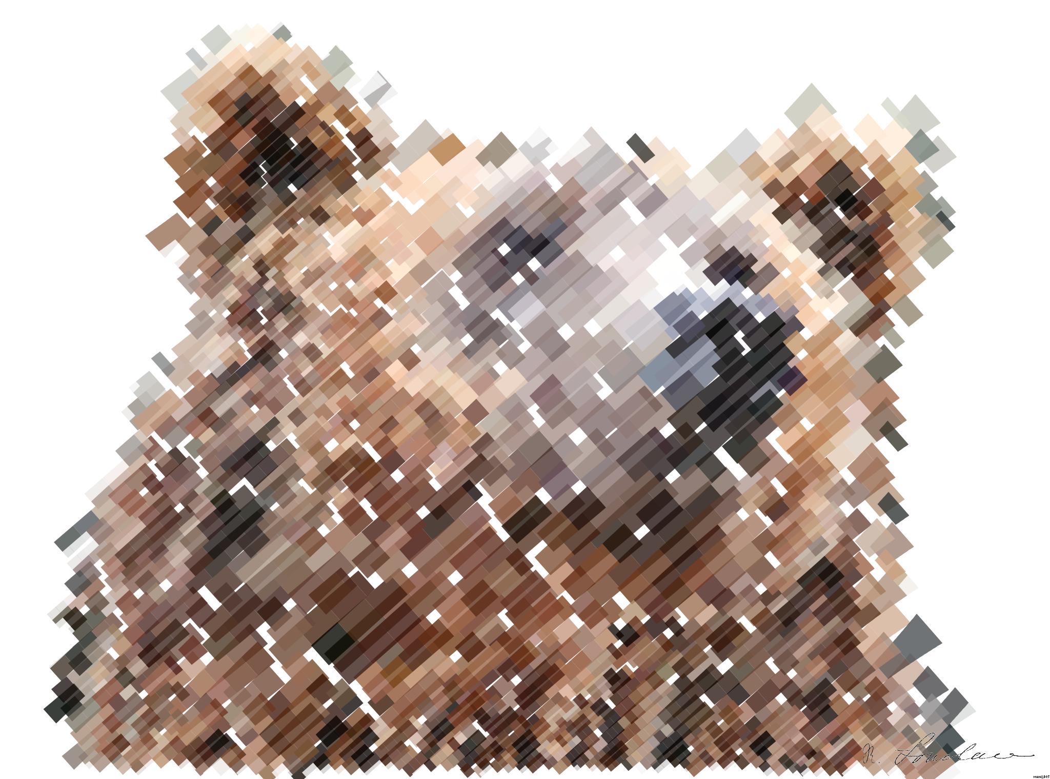 Drawn by bot dXBRmRwRWLjxBkXSd3zQZN; art-flowy; Detailed close-up of a brown bear's face, showcasing its expressive eyes and fur texture. AI Art