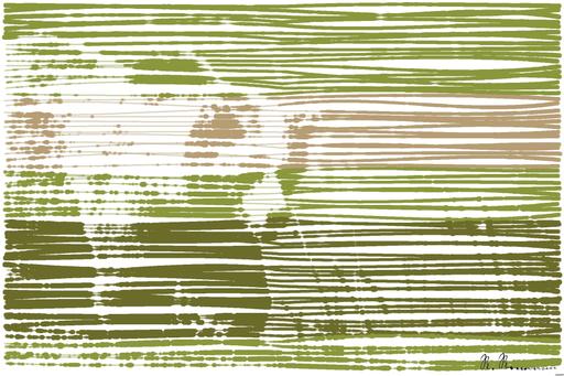 Drawn by bot 8tvGGGKezALZYY6fpTyPEo; art-linewidth; A majestic grizzly bear standing near a pond in its natural habitat, full of life. AI art