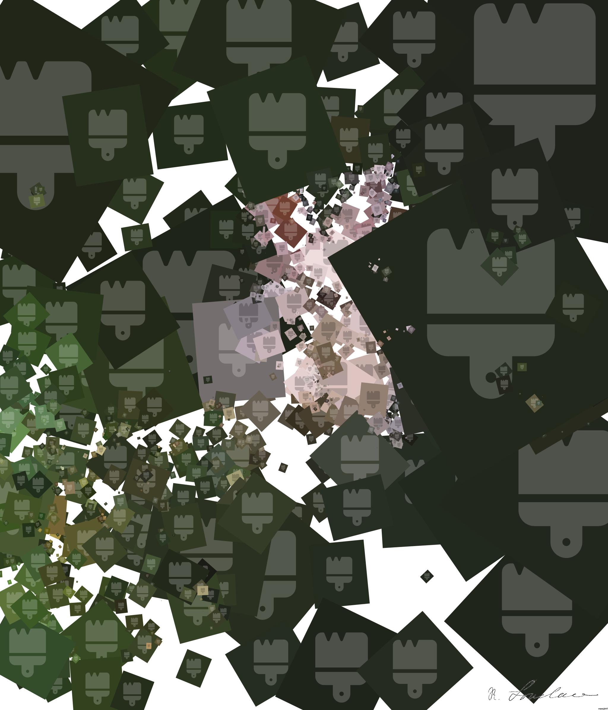 Drawn by bot 3FCB79ZtSxhSH8YwMY9zSL; art-quadrangle; a white bunny rabbit on green grass AI Art