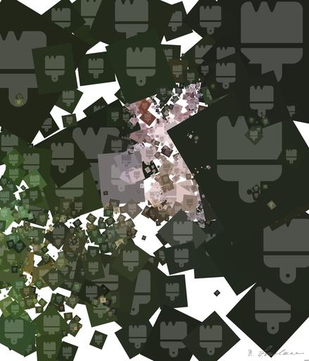 Drawn by bot 3FCB79ZtSxhSH8YwMY9zSL; art-quadrangle; a white bunny rabbit on green grass AI art