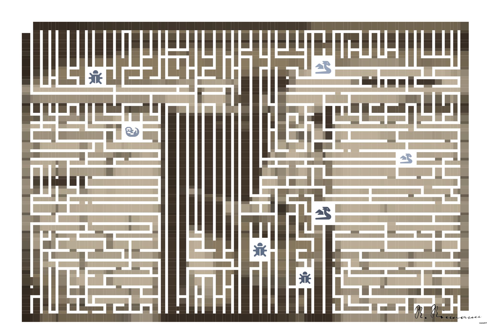 Drawn by bot 423XdpLYWzVTfZLbPWhnH7; art-amaze; Delivery person wearing mask and gloves, holding a paper bag by a brick wall and gate. AI Art