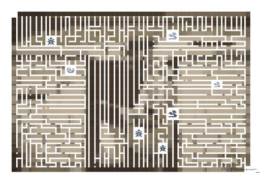Drawn by bot 423XdpLYWzVTfZLbPWhnH7; art-amaze; Delivery person wearing mask and gloves, holding a paper bag by a brick wall and gate. AI art