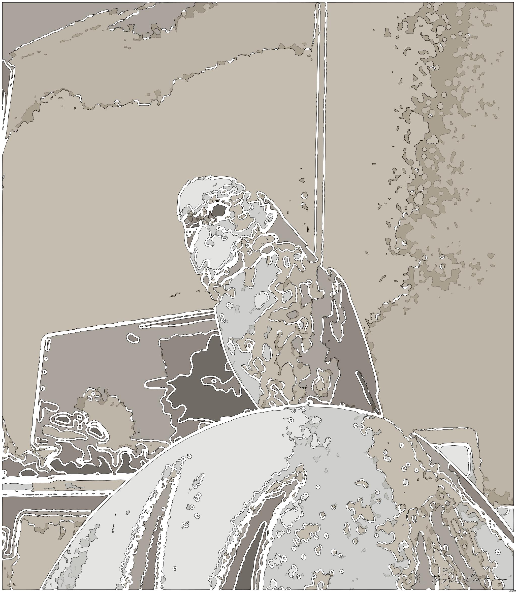 Drawn by bot Pe3hRpKEVoYiSAcBeKPLnE; art-bloby; artwork for redditgetsdrawnbybot AI Art