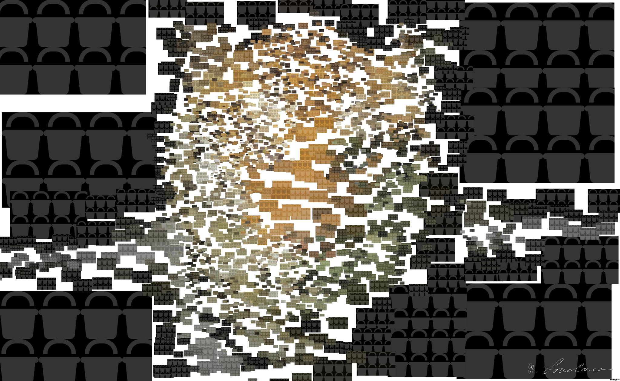 Drawn by bot XmLG4rfVeNkGtn7mz453cn; art-quadrangle; Powerful close-up of a Sumatran tiger with piercing eyes highlighting its majestic nature. AI Art
