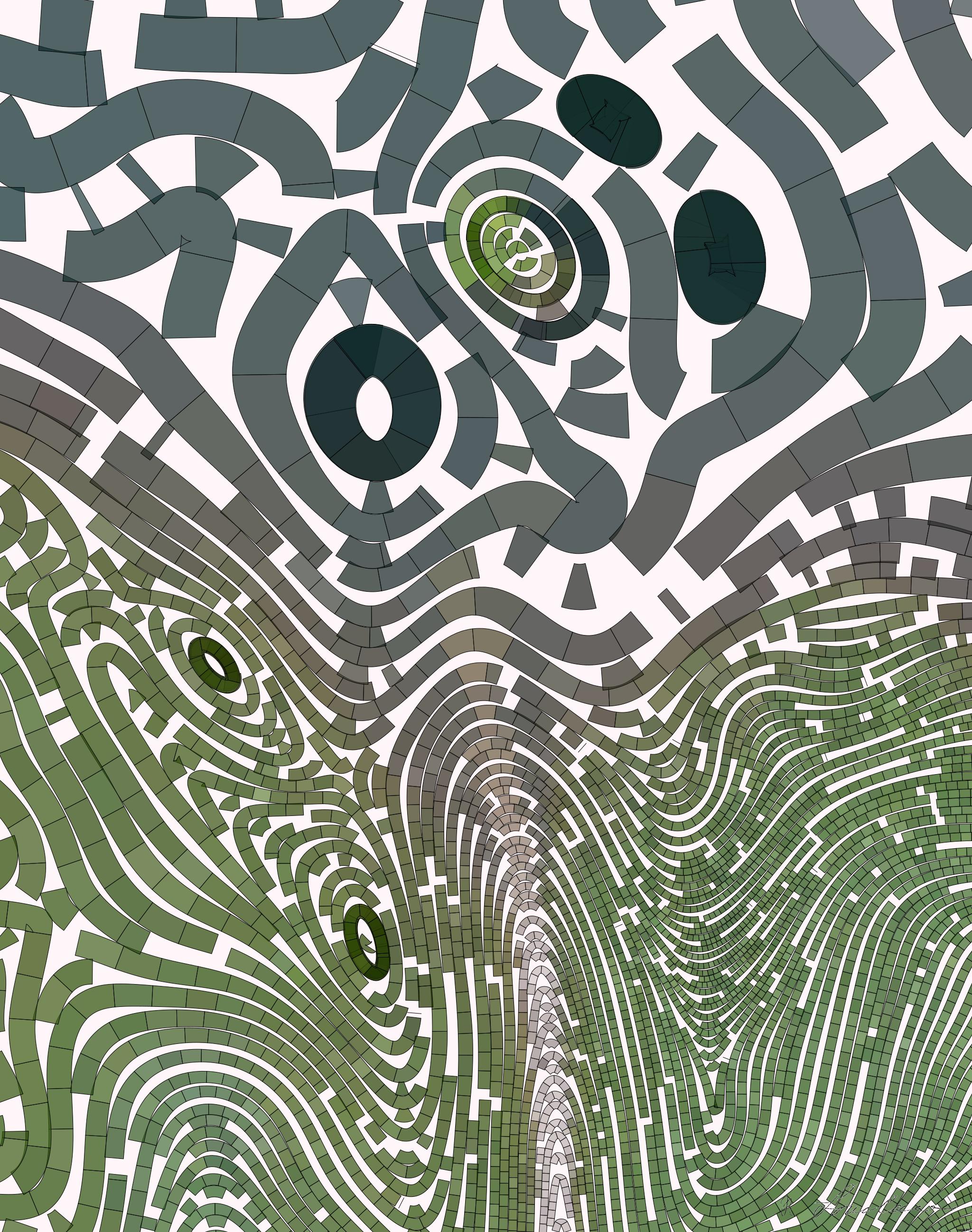 Drawn by bot JjgzvsjBMxZ8DtBL3wFoup; art-flowy; a lone tree in the middle of a grassy field AI Art