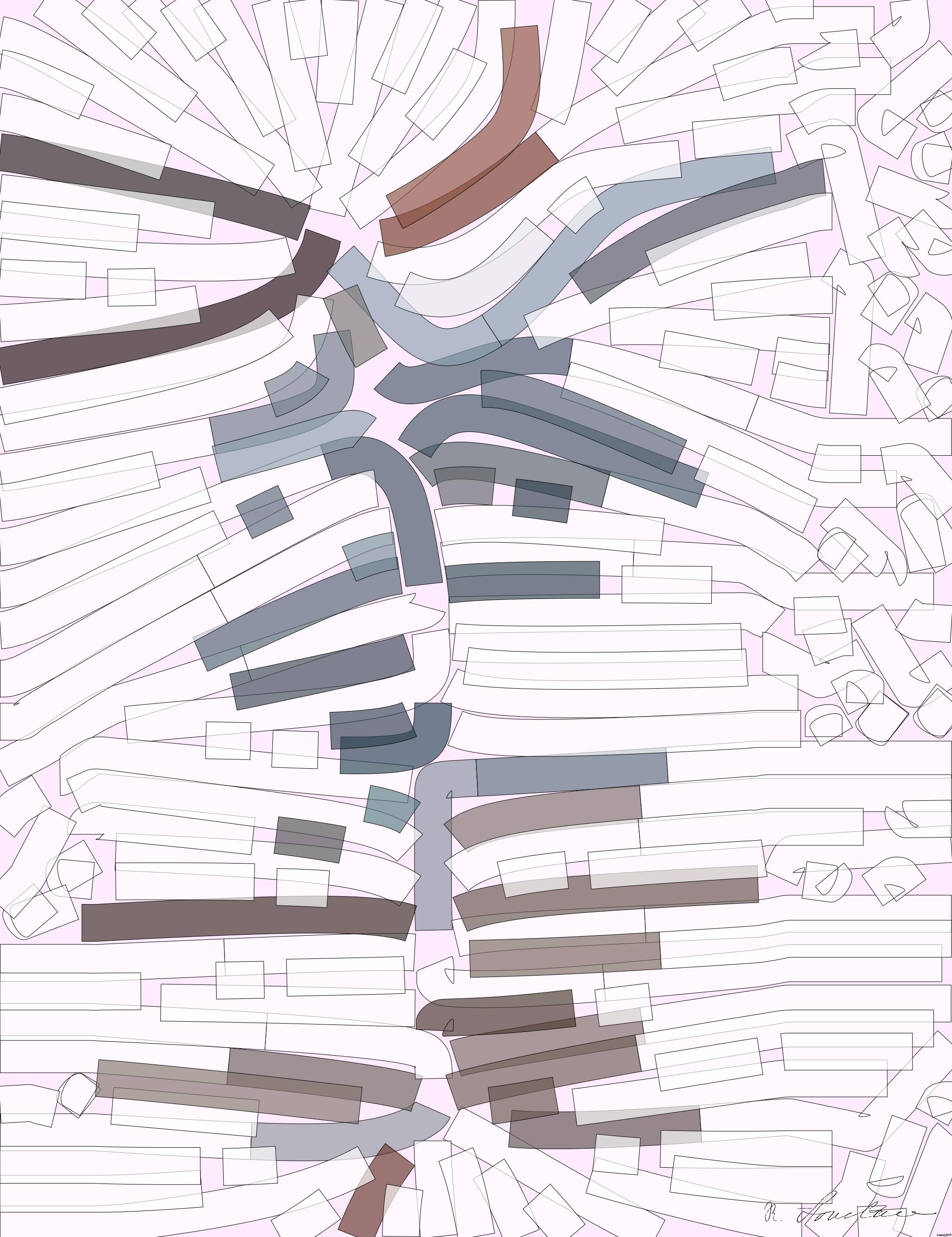 Drawn by bot 2yfzHyAHq6vkFHrL4VquMr; art-flowy; Rear view of young friends with drinks standing in front of waterside on summer day AI Art