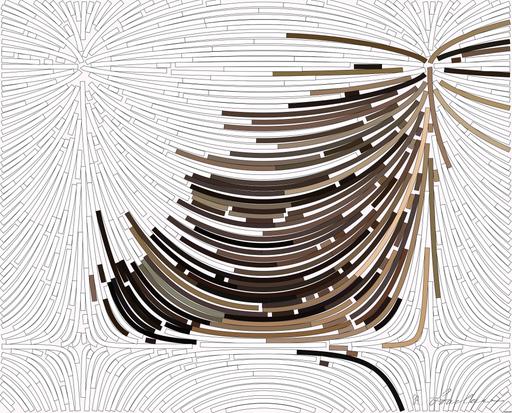 Drawn by bot BxbtJwhcCZwwYp4gM8Snvw; art-flowy; Adorable bear cub exploring its natural habitat on a sunny morning in the forest. AI art