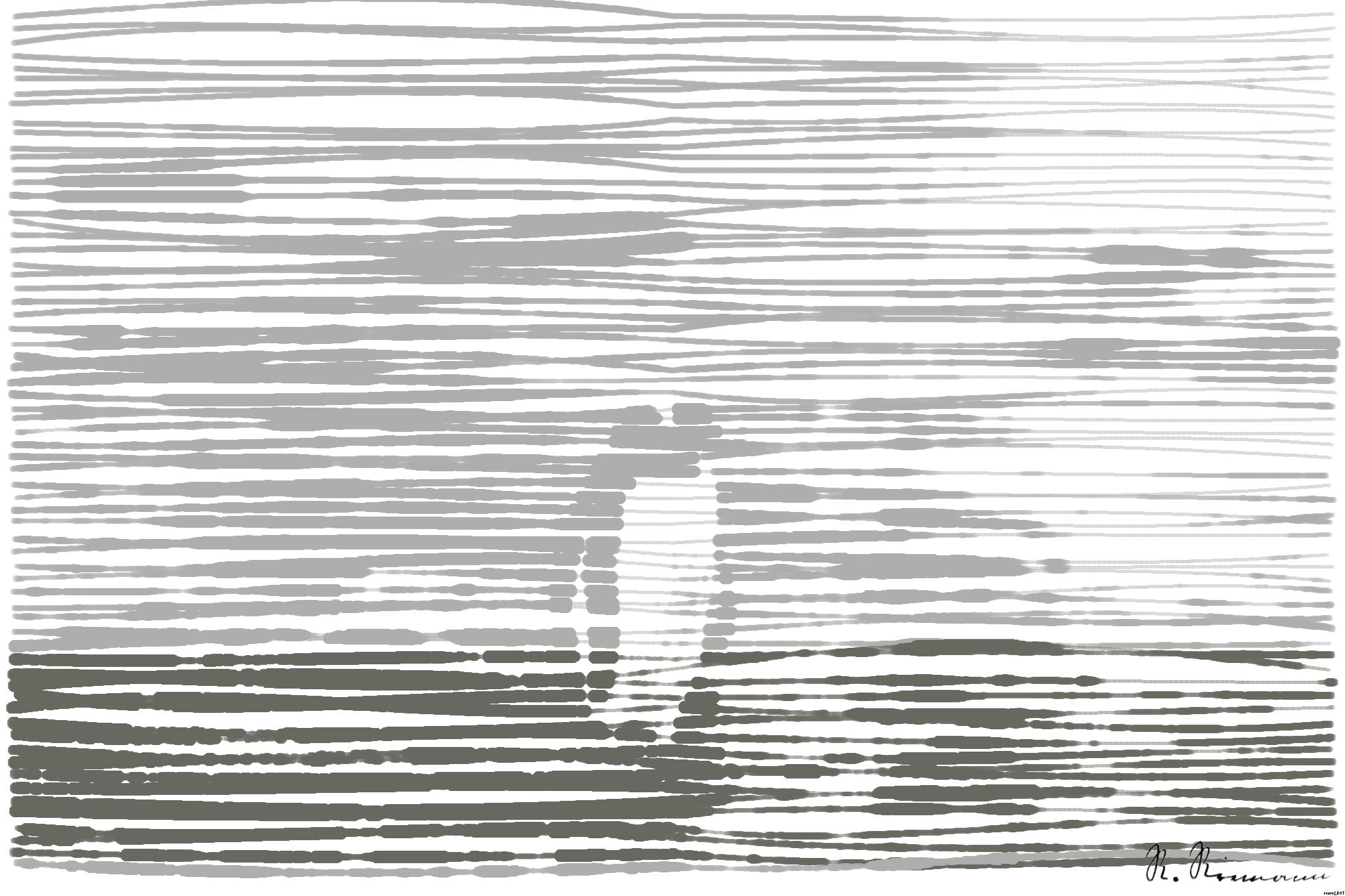 Drawn by bot CRLddU6cHN6hXPzqsbdY6w; art-linewidth; a penguin standing on a rock in the water AI Art