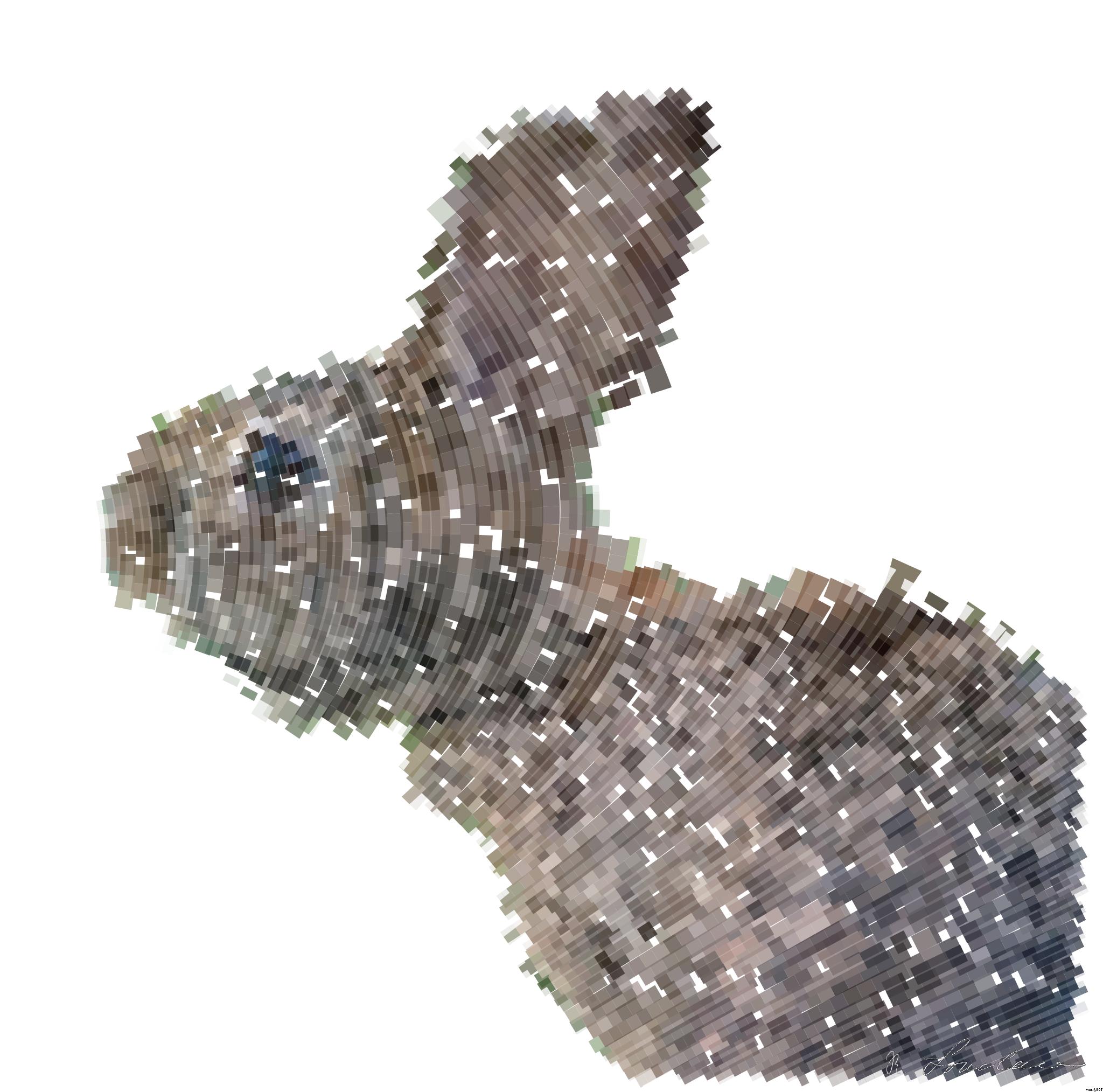 Drawn by bot 3cZh9yY4VnJ9ZVYEs6DUJ5; art-flowy; a hare next to some leaves AI Art
