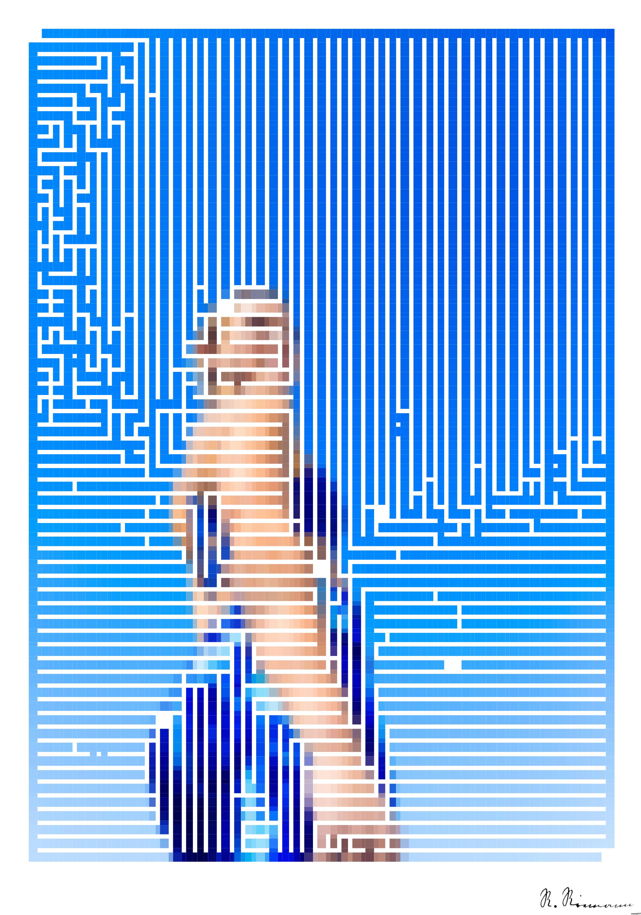 Drawn by bot JrxtPJidRtzoekjx5a2rXn; art-amaze; low angle photography of woman in blue brassiere and blue bottoms AI Art