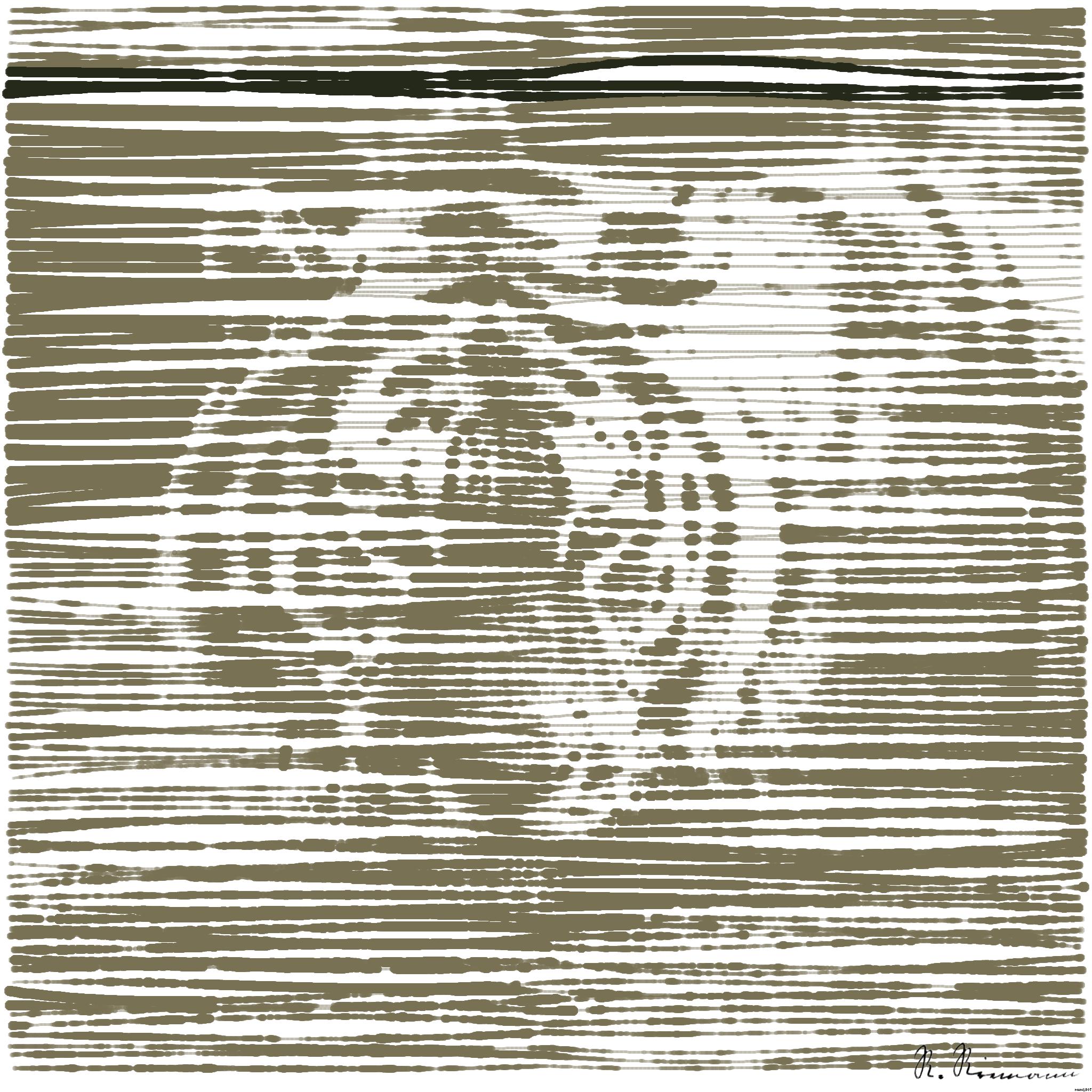 Drawn by bot TqBJ7TtVftiZ9JMft8e2Mv; art-linewidth; Portrait of Siberian Amur tiger Panthera Tigris Tigris in Summer AI Art