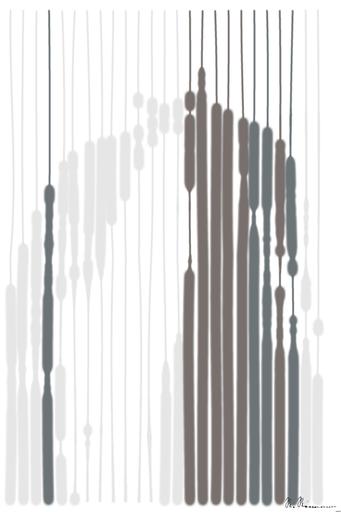 Drawn by bot QxH3MeerckujJy72ktESjP; art-linewidth; a couple of penguins standing next to each other AI art