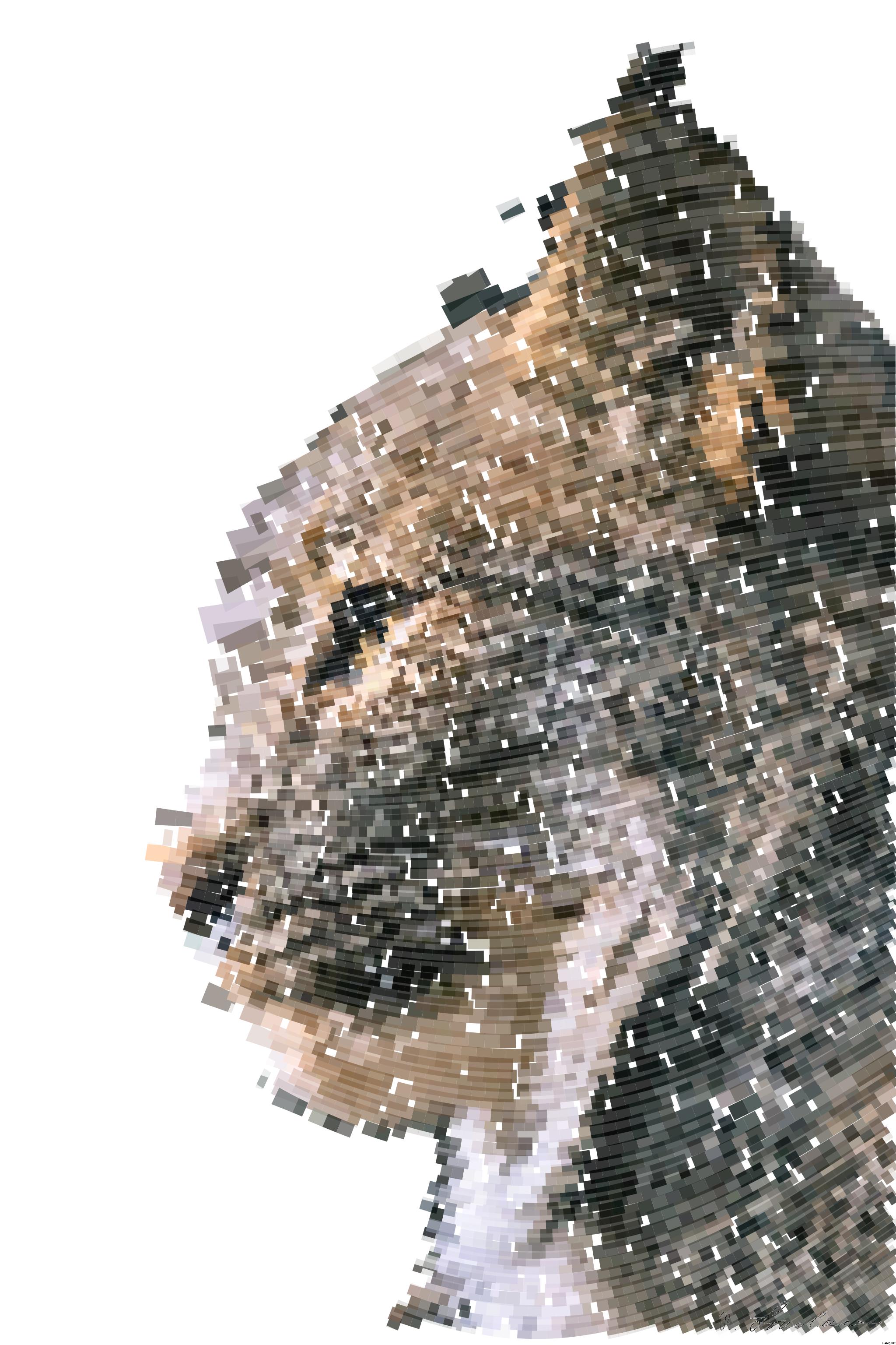 Drawn by bot iur6vkjWHNmqv7Q2cFKhn4; art-flowy; a close up of a cat with a blurry background AI Art
