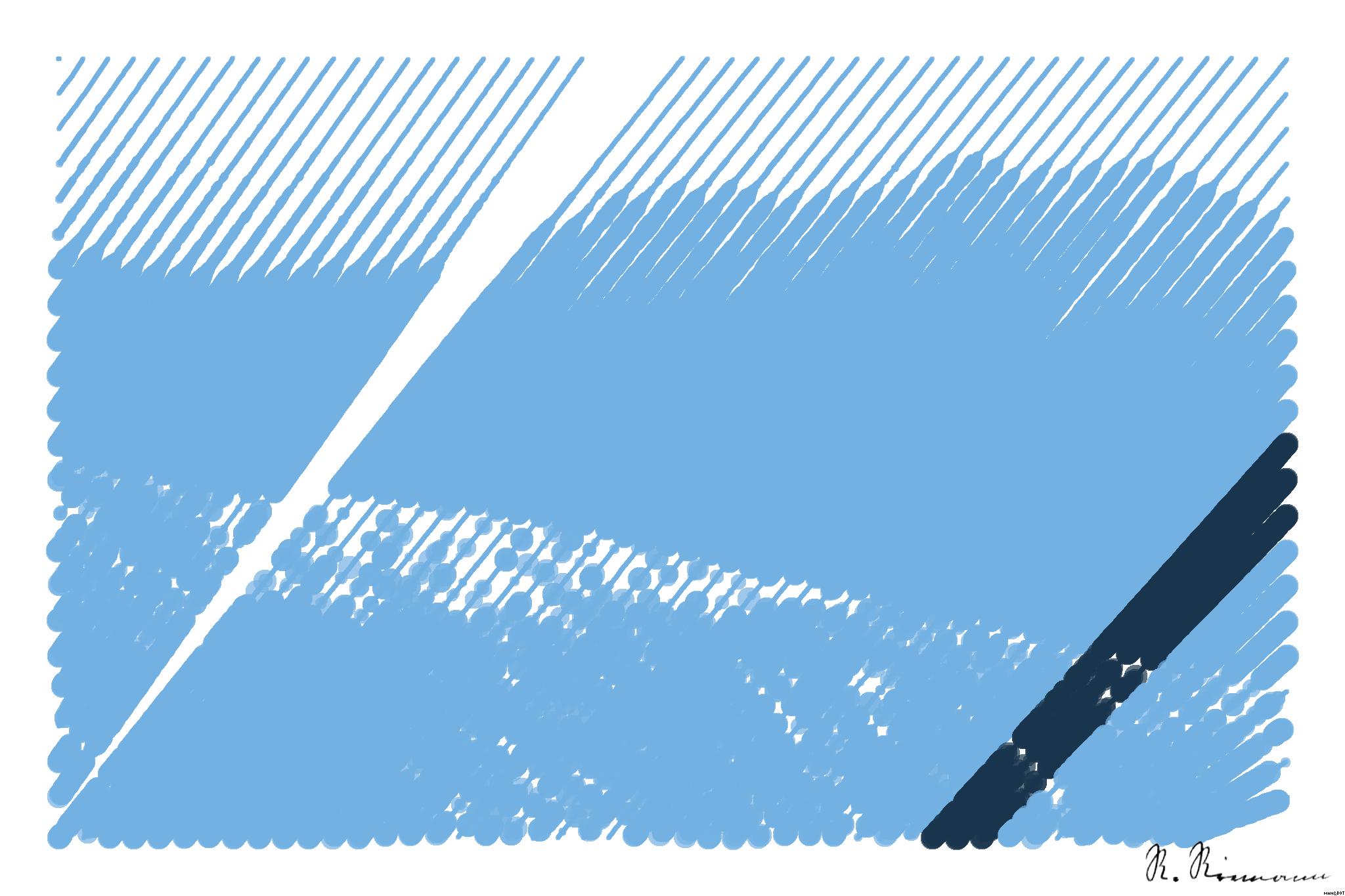 Drawn by bot WgFfohhxBzVURrAEqz5bK3; art-linewidth; depth photography of a penguin on rock AI Art