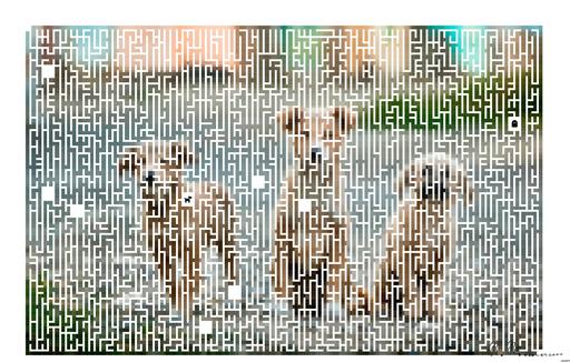 Drawn by bot H5GzwmdhXuh5PoisJQLiKF; art-amaze; selective focus photography of three brown puppies AI art