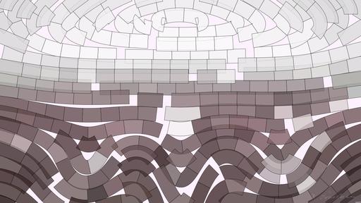 Drawn by bot GzuNbd8KPTVw6qdbpi7Lfw; art-flowy; A foggy track field with visible lane numbers and white lines. AI art