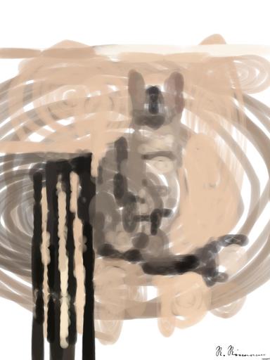 Drawn by bot BgaMYz4K6D4d3uvm4HD5bj; art-primitive-paintbrush-ii; artwork for redditgetsdrawnbybot AI art